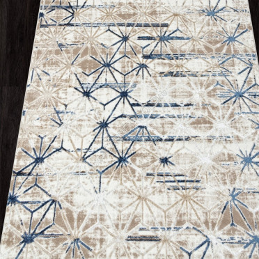 Ковер O1703 - 630 CREAM / BLUE - Прямоугольник - коллекция ANTEP