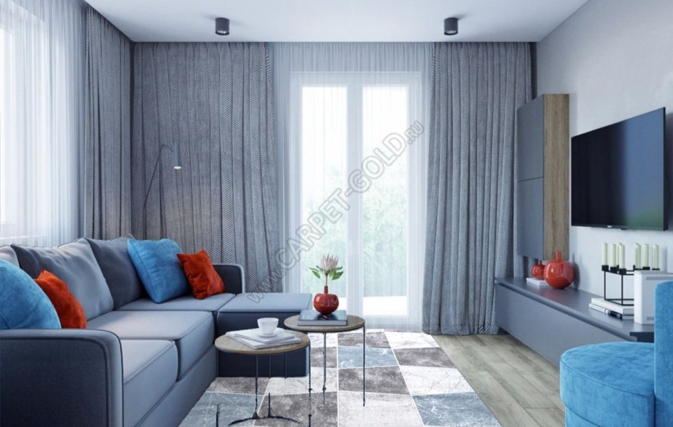 Российский ковер SOFIT 2192 - LIGHT GRAY серый
