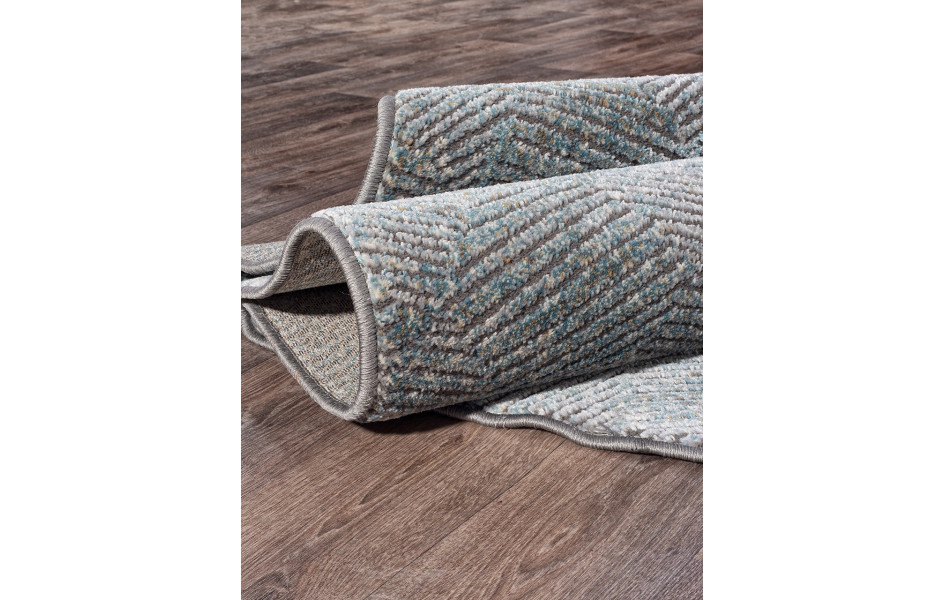 Ковер российский D768 GRAY овальный - коллекция SERENITY