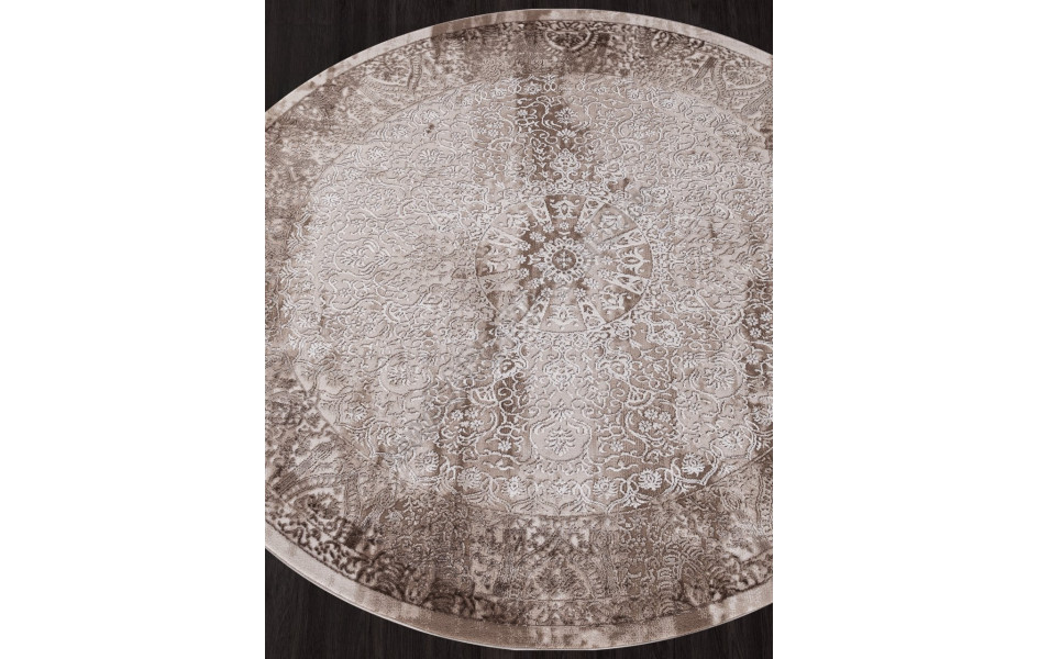 Ковер 03878B - BROWN / BROWN - Круг - коллекция ARMINA